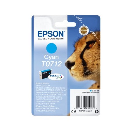 Cartouche EPSON Guépard T0712 C