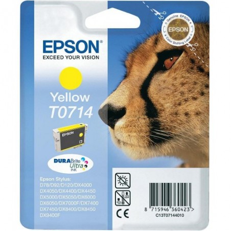 Cartouche EPSON Guépard T0714 Y