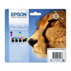 Multipack EPSON T0715 Guépard Pack CMYBK