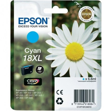 Cartouche EPSON 18XL Pâquerette Cyan