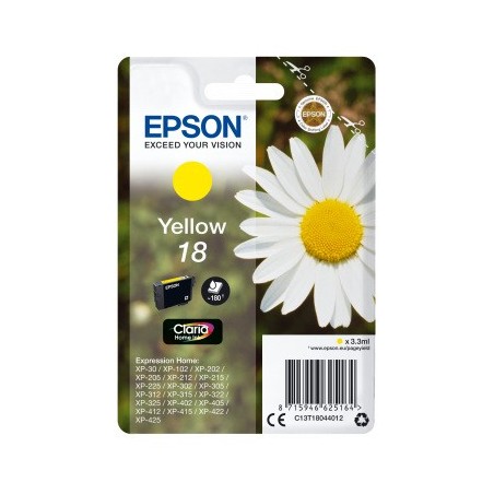 Cartouche EPSON 18 Pâquerette Jaune