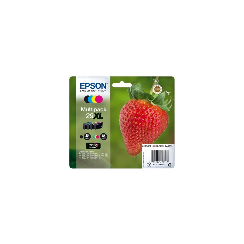 Cartouche Epson 29 XL Fraise Pack CMYBK