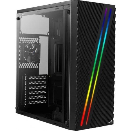 Boitier ATX AeroCool Streak RGB avec panneau vitré