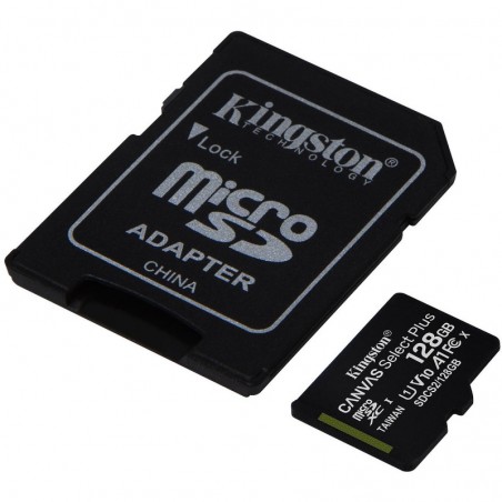 Carte mémoire micro SD HC Kingston 128Go class 10 + adaptateur SD