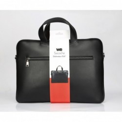 Sacoche ordinateur portable 15.6 We Simili Cuir Noir