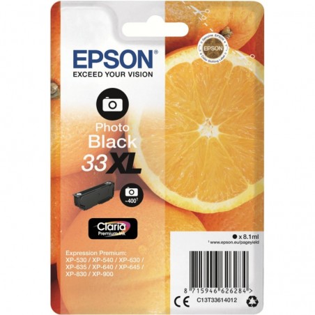 Cartouche Epson Orange 33 XL Photo Noir