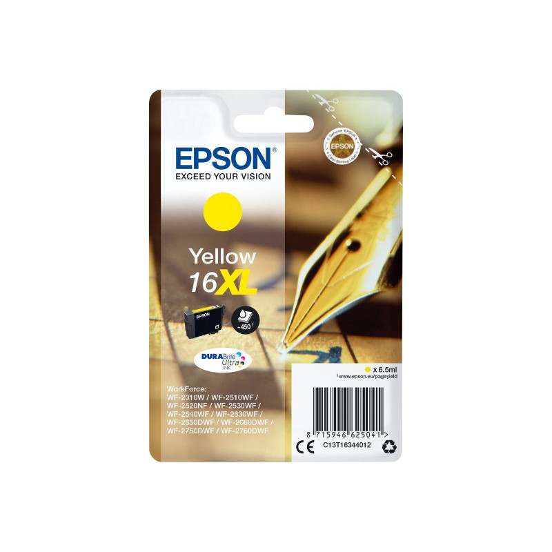 Cartouche EPSON 16XL Stylo à plume Jaune