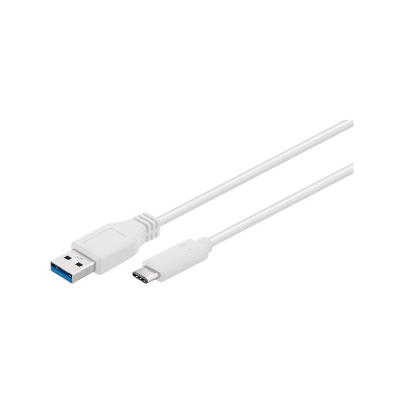 Câble USB-C vers USB 3.0 Goobay 1m blanc