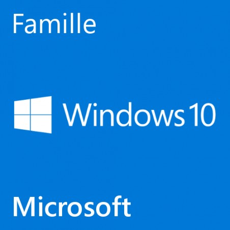 Microsoft Windows 10 Famille 64 bits (Licence Dématérialisée)