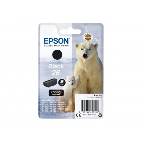 Cartouche Epson 26 Ours Polaire Noir