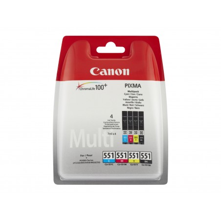 Pack cartouches Canon CLI-551 XL CMYBK