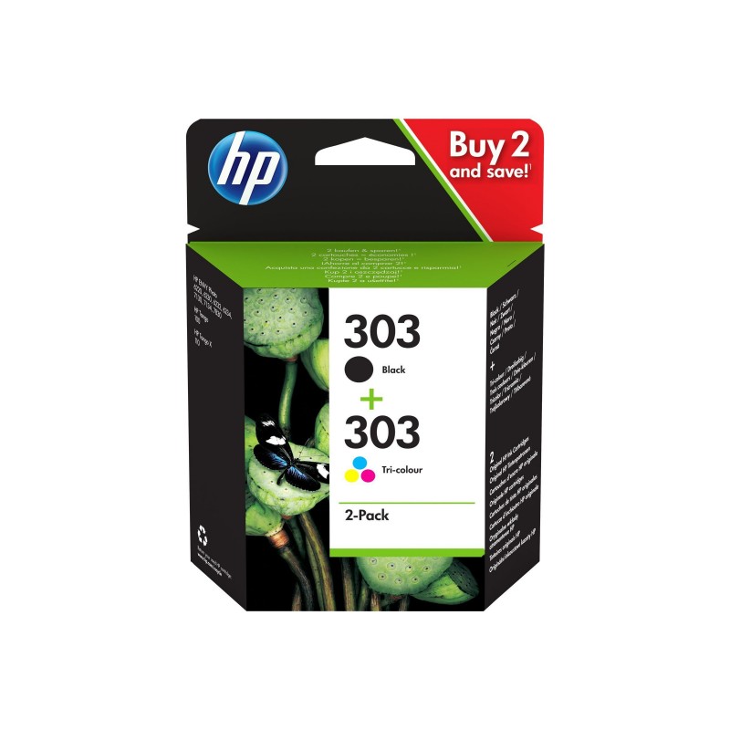 Pack cartouches HP 303 BK + Color