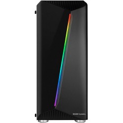 Boitier ATX Mars Gaming MCX RGB avec panneau vitré (Noir)