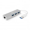 Carte réseau USB Advance RJ45 1000 Mbps + 3x USB 3.0
