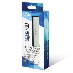 Carte réseau USB Advance RJ45 1000 Mbps + 3x USB 3.0