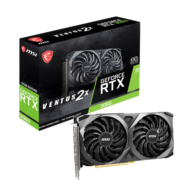 Carte Graphique MSI RTX 3060 Ventus 2X OC 12Go