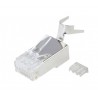 Connecteur RJ45 Cat. 6A monobrin avec peigne x5