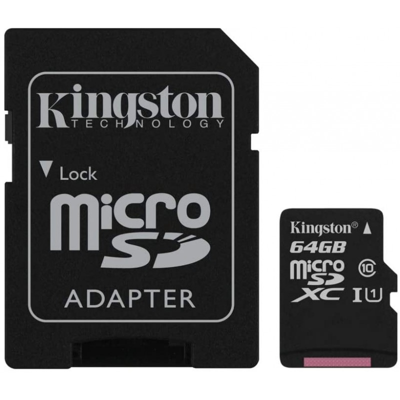 Carte mémoire micro SD Kingston 64Go Canvas Select