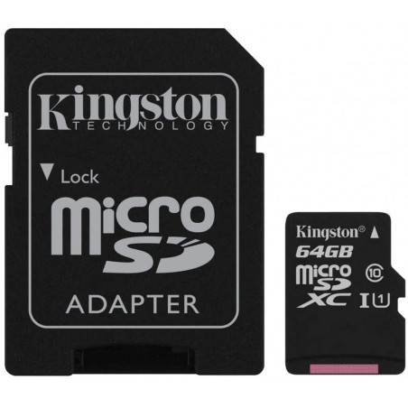 Carte mémoire micro SD Kingston 64Go Canvas Select