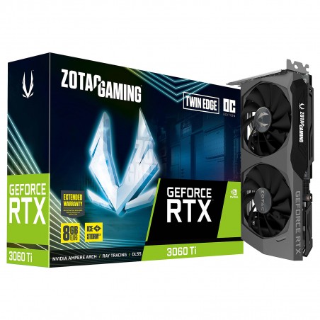 Carte graphique ZOTAC RTX 3060 Ti Twin Edge OC LHR 8Go