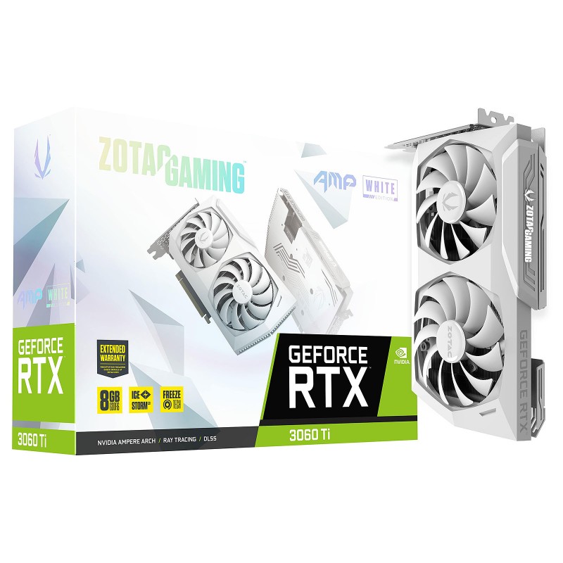 Carte graphique Zotac RTX 3060 Ti AMP White Edition 12Go