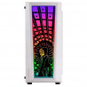 Boitier ATX Mars Gaming MC-ART RGB avec panneaux vitrés (Blanc)