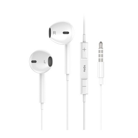 Écouteurs jack 3.5mm avec micro TOTU EAUA-012