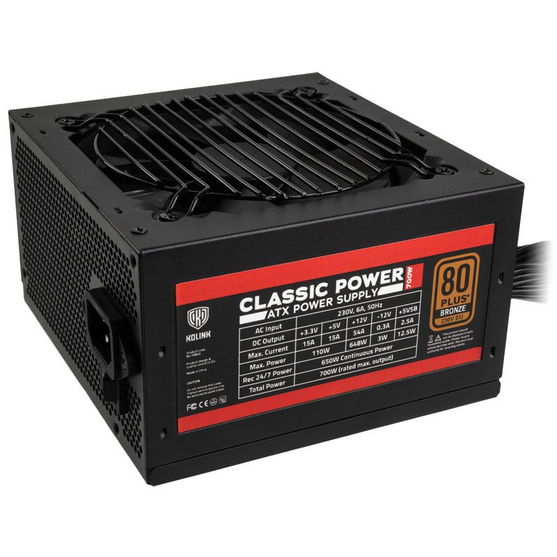 Alimentation Kolink Classic Power v2 700W 80+ Bronze