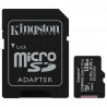 Carte mémoire micro SDHC Kingston Canvas Select Plus 128Go class 10 + adaptateur