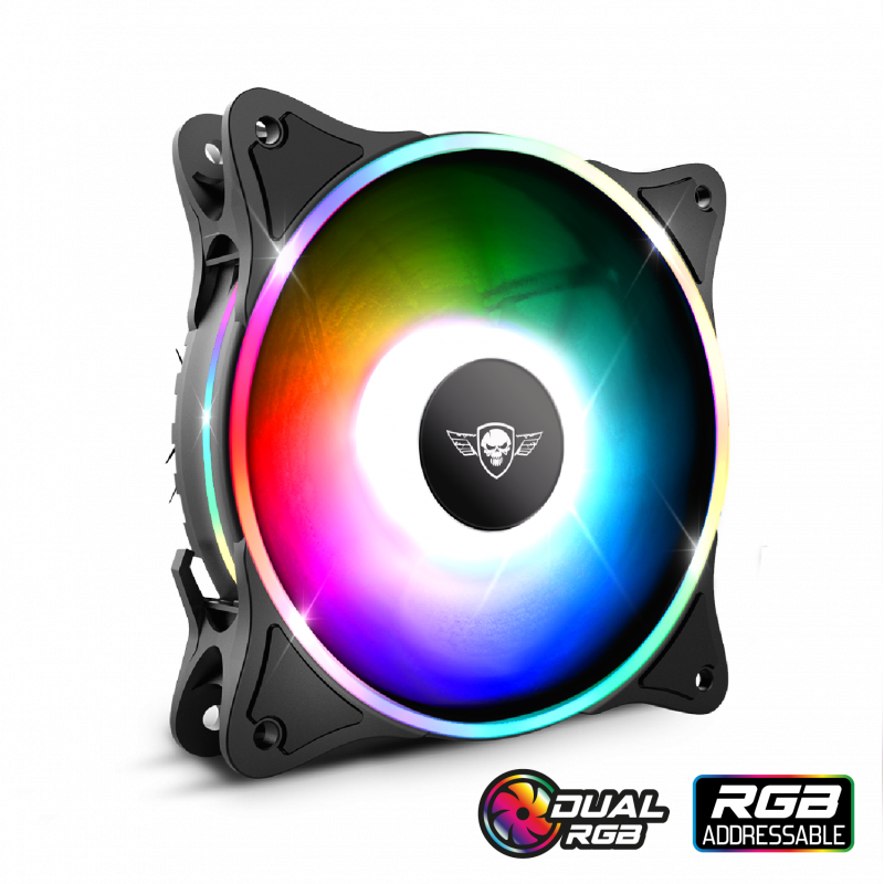 Ventilateur boîtier Spirit Of Gamer AirForce Dual 120mm ARGB