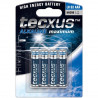 Piles LR3 AAA 1.5V Tecxus alcaline x4