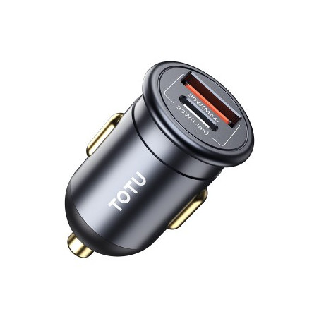 Chargeur allume cigare TOTU USB USB-C 30W