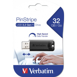 Clé USB 2.0 Verbatim PinStripe 32Go