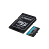 Carte mémoire microSDXC Kingston Canvas Go Plus 128Go class 10 + adaptateur SD