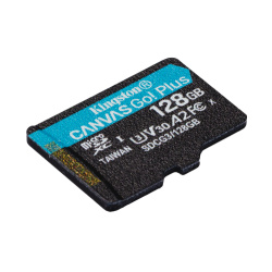 Carte mémoire microSDXC Kingston Canvas Go Plus 128Go class 10 + adaptateur SD