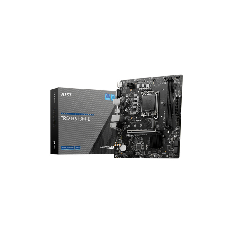 Carte Mère MSI Pro H610M-E DDR5 (Intel LGA 1700) Micro ATX