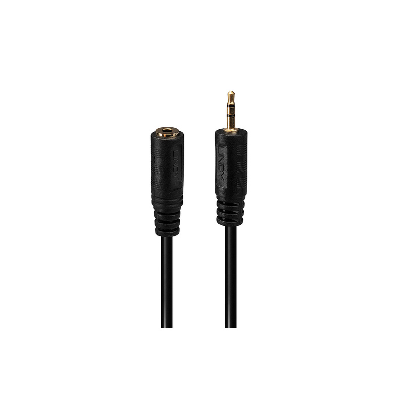 Cable Adaptateur Lindy Jack 3,5mm F vers Jack 2,5mm M 20cm (Noir)