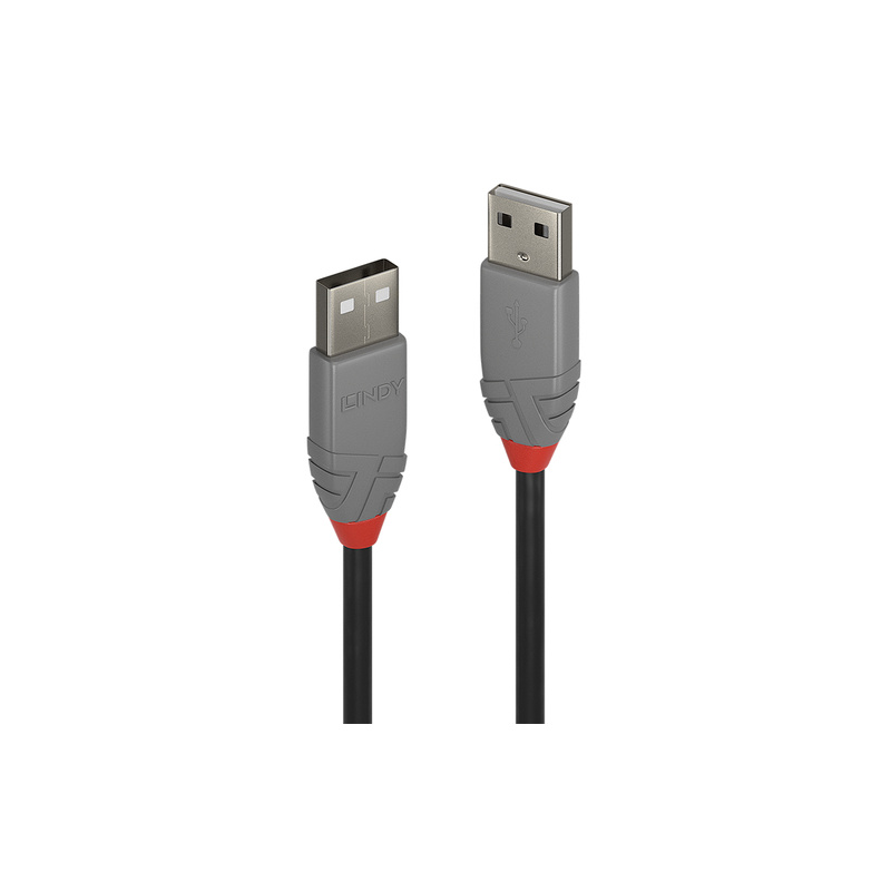 Cable Lindy USB 2.0 type A M/M 5m (Gris)