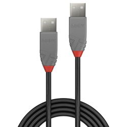 Cable Lindy USB 2.0 type A M/M 5m (Gris)