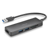 Hub USB-C 3.0 NGS iHub Reader - 3 ports USB-A + lecteur de cartes (Gris)