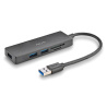 Hub USB-C 3.0 NGS iHub Reader - 3 ports USB-A + lecteur de cartes (Gris)