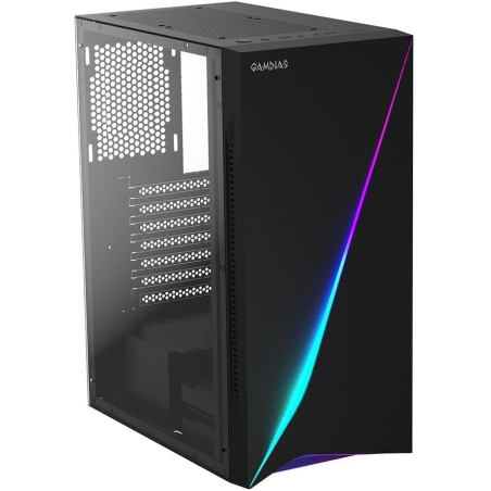 Boitier Moyen Tour ATX Gamdias Argus E5 RGB avec panneau vitré (Noir)