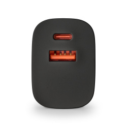 Chargeur secteur NGS Bud 1x USB-C + 1x USB-A 45W (Noir)