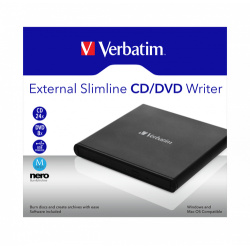 Graveur DVD externe Verbatim Slimline (Noir)