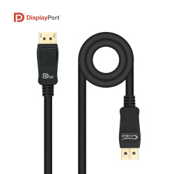 Câble DisplayPort 1.4 Nanocable 2m M/M (Noir)