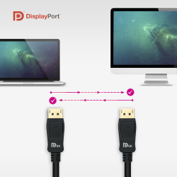 Câble DisplayPort 1.4 Nanocable 2m M/M (Noir)