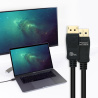 Câble DisplayPort 1.4 Nanocable 2m M/M (Noir)
