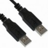 Câble USB 2.0 A-A 1.80m noir