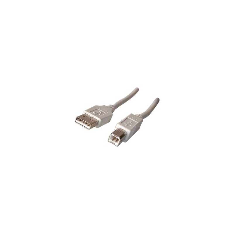 Cable USB 2.0 A-B 1.80m beige